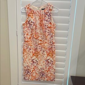 Ann Taylor Multicolor Abstract Mini Dress